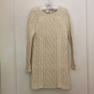 Girls cable knit dress